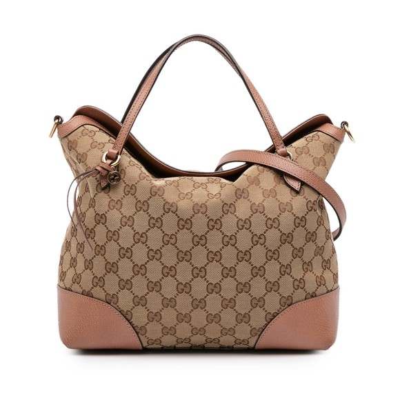 Gucci Handbags - Pre-Loved Gucci Medium GG Canvas Bree Satchel